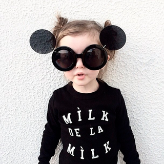 MILK MADE CLOTHING-Milk De La Milk Long Sleeve Tee on Design Life Kids