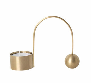 FERM LIVING-Balance Brass Tea Light Holder on Design Life Kids