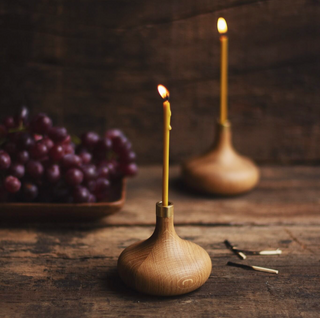 Ovo Things-Oak Candle Holder on Design Life Kids