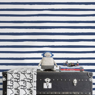 SISSY + MARLEY-Stripe Wallpaper on Design Life Kids