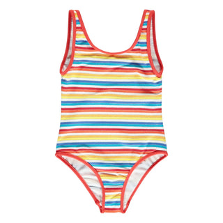 Hundred Pieces-Multicolored Striped Swimsuit on Design Life Kids