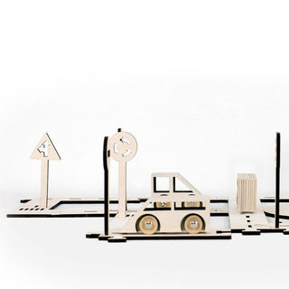 Stories In Structures-Wooden Traffic Set on Design Life Kids