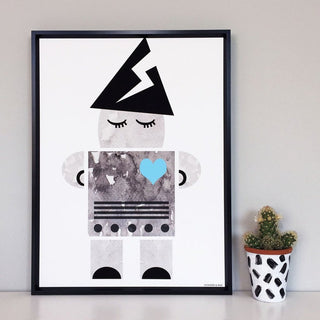 WONDER & RAH-Wizard Robot Print on Design Life Kids
